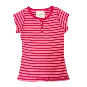 Vintage Y2k striped pink tee